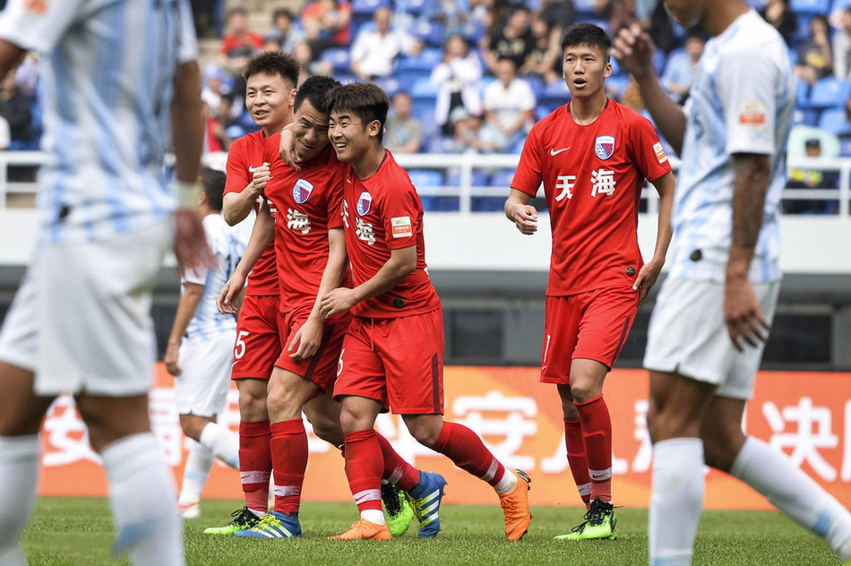 国安击败天海，继续保持胜利势头